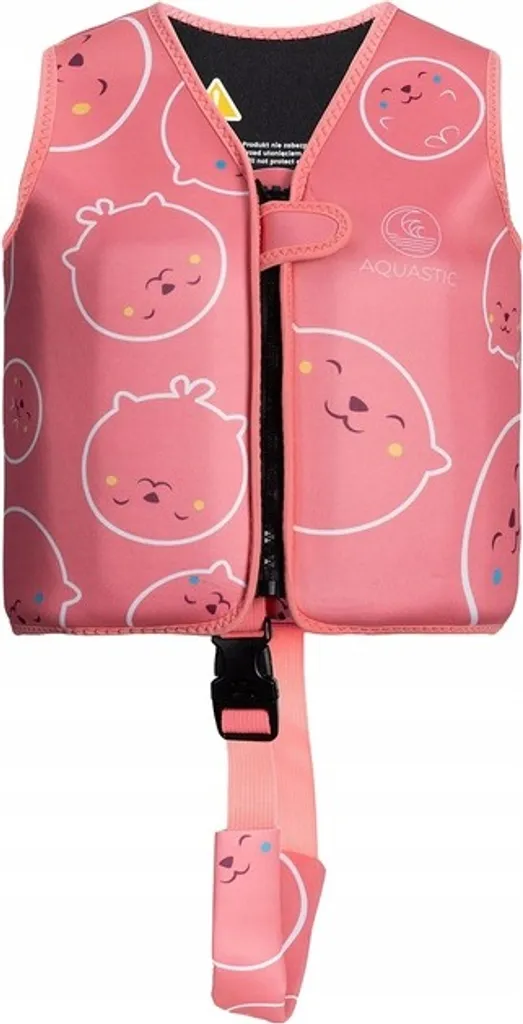 Veste de flottaison rose pour piscine et plage - Aide à la nage enfant