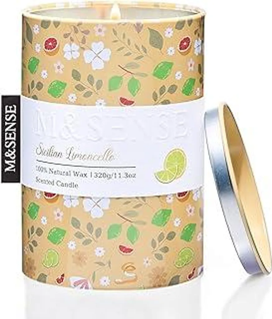 M&SENSE Candela Profumata Casa 320g Limoncello: Design e Benessere