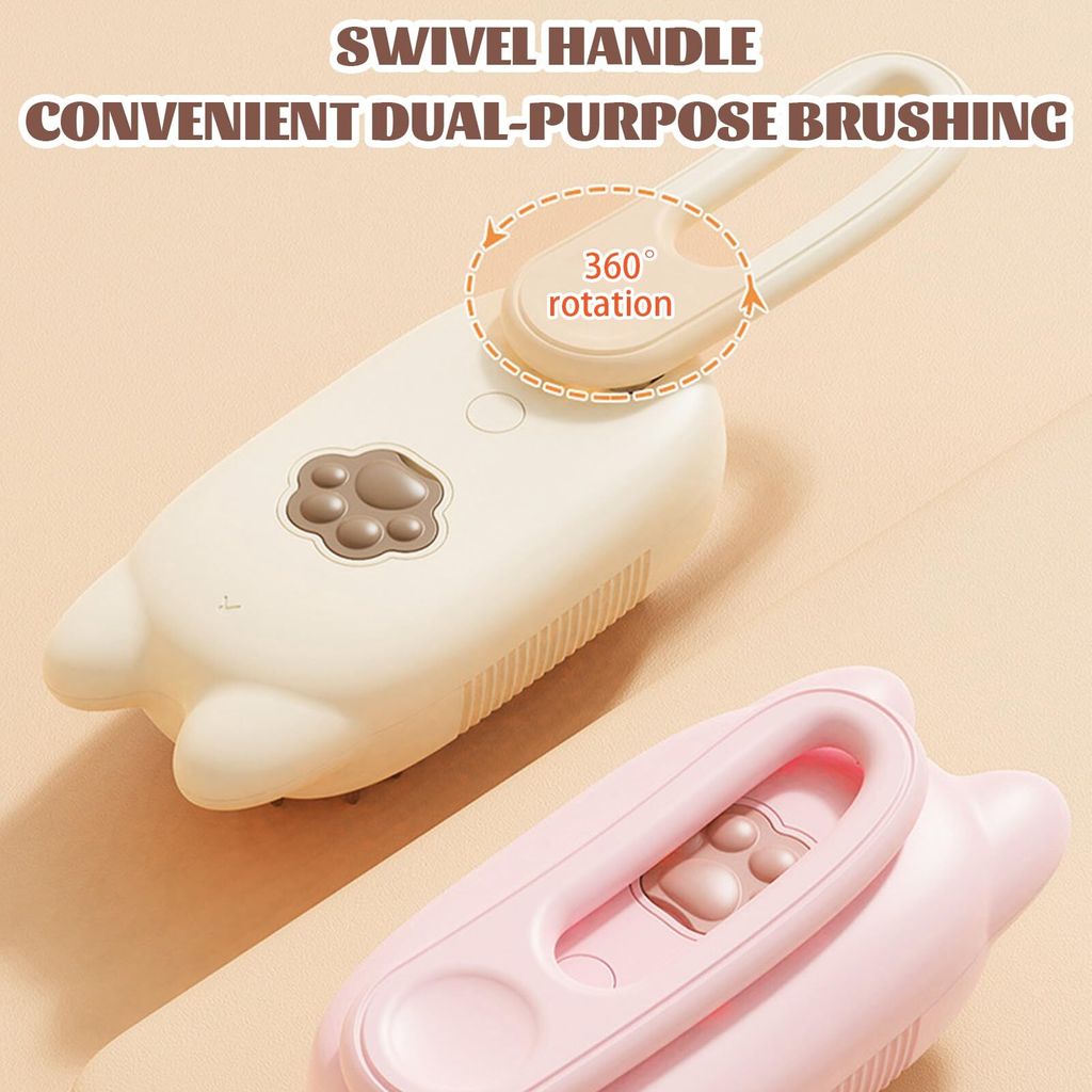 Fellmoment 3-in-1 Dampfbürste Für Haustiere - Selbstreinigend Mit 35ml Wassertank