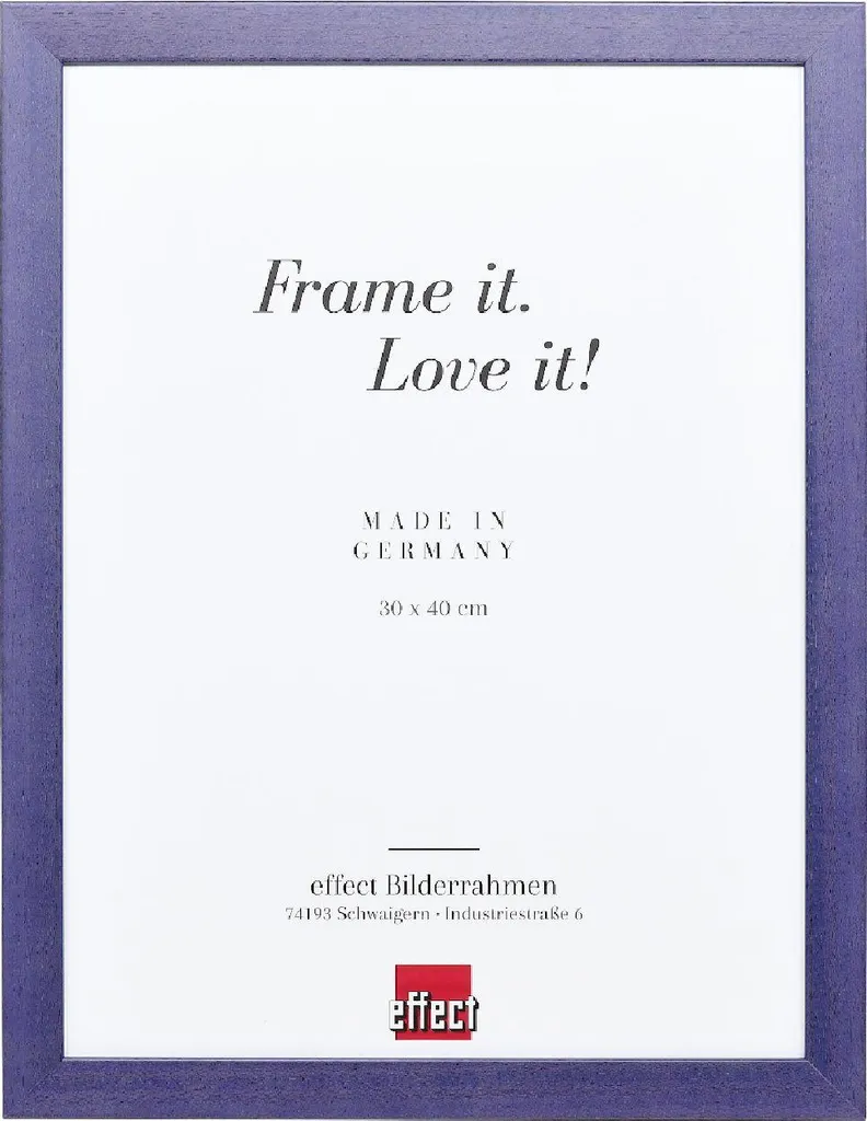 Portafoto 30x45 Legno Naturale Flieder | Cornice con Vetro Antiriflesso