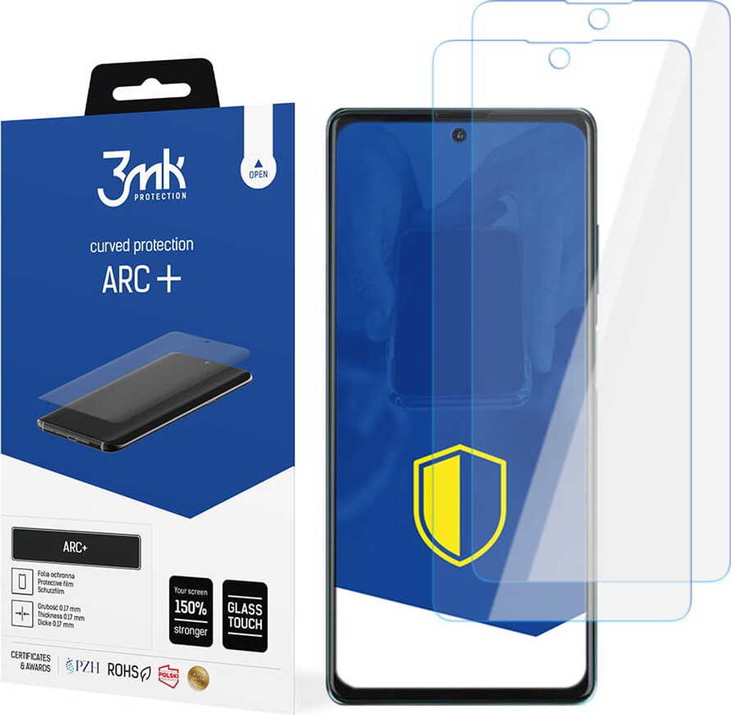 3mk Display Schutzfolie ARC+ für Blackview A100 0,17mm Self-Heal (2 Stück)
