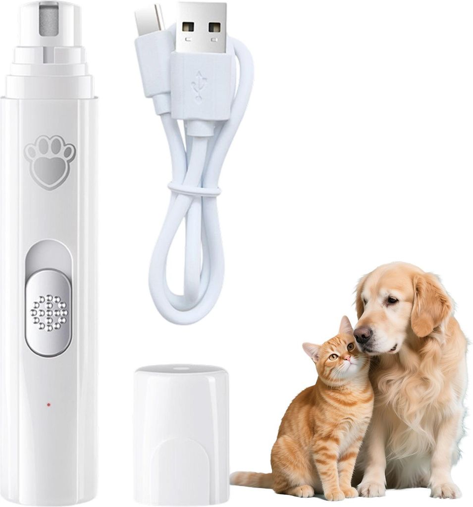 OKWISH Krallenschleifer für Hunde 2 Geschwindigkeiten, leiser, leistungsstarker elektrischer Krallenschleifer für kleine, mittelgroße Hunde und ...