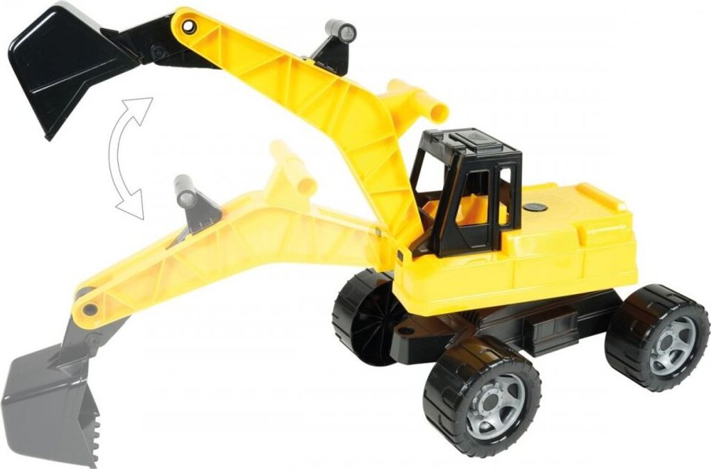 Bagr žlutočerný Giga Trucks plast 70cm v krabici 70x35x29cm Obrázok produktu 7