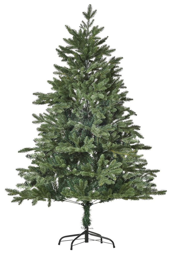 HOMCOM künstlicher Weihnachtsbaum Tannenbaum zusammenklappbar und abnehmbar Grün