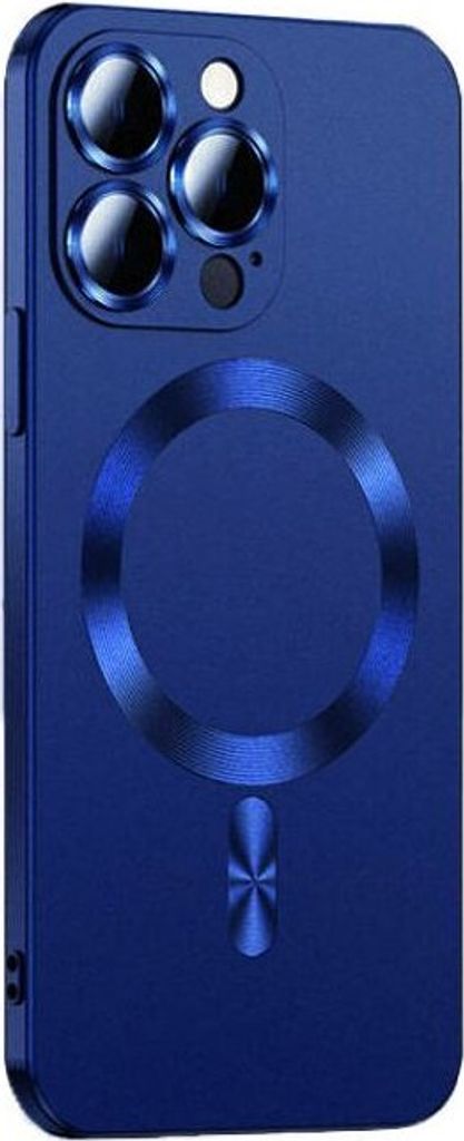 Hülle kompatibel mit iPhone 15 Pro Soft MagSafe Kameraschutz Dunkelblau