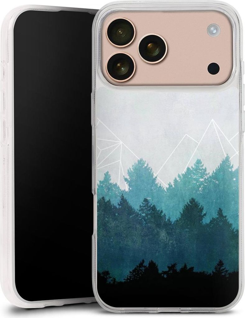 DeinDesign Handyhülle für Apple iPhone 17 Pro Max Silikon Hülle Case Smartphone Schutzhülle Abstrakt Baum Wald