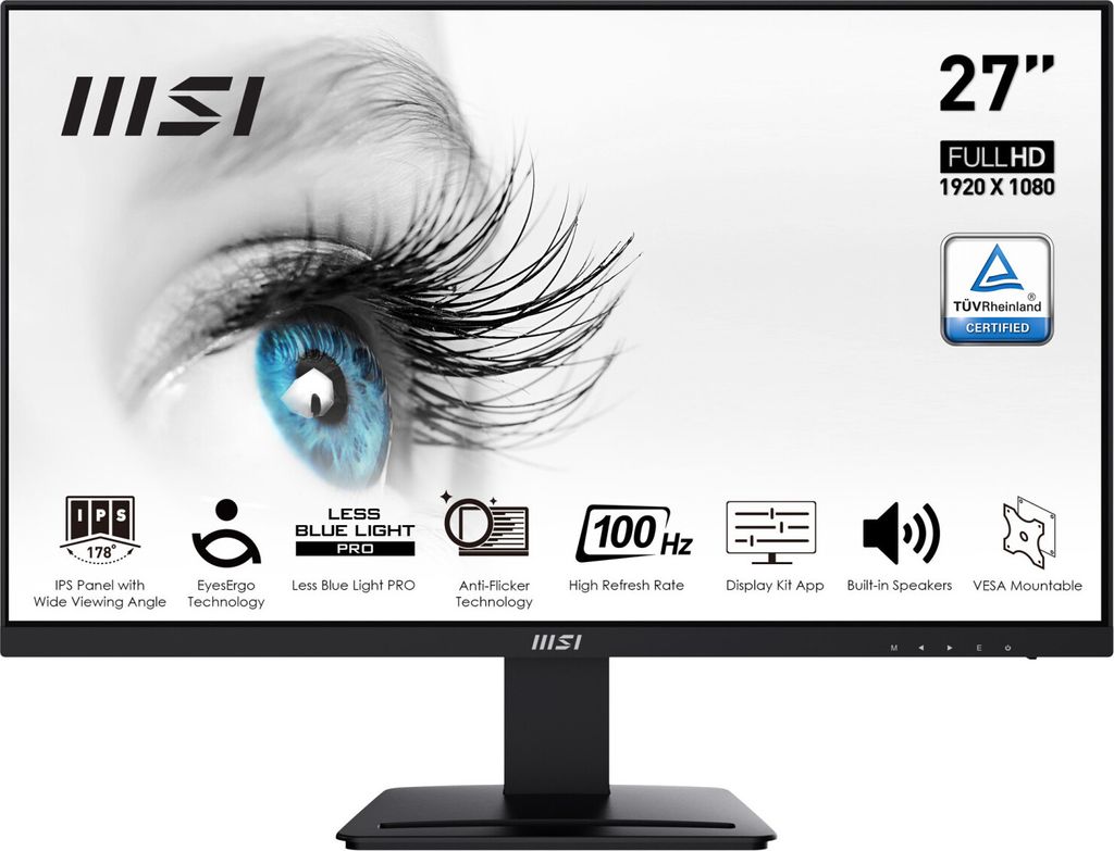 MSI PRO MP273A PACANTLA PRO PC 68,6 cm (27") 1920 x 1080 Zdjęcie produktu 1