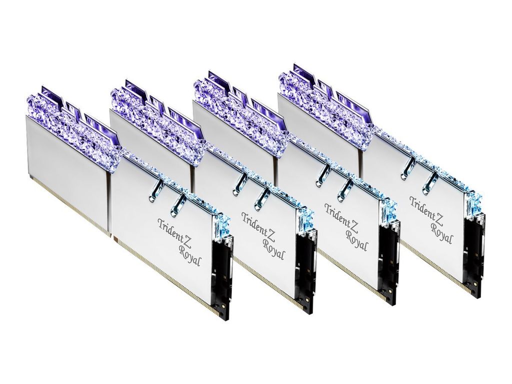 A set of computer RAM modules arranged diagonally against a white background.