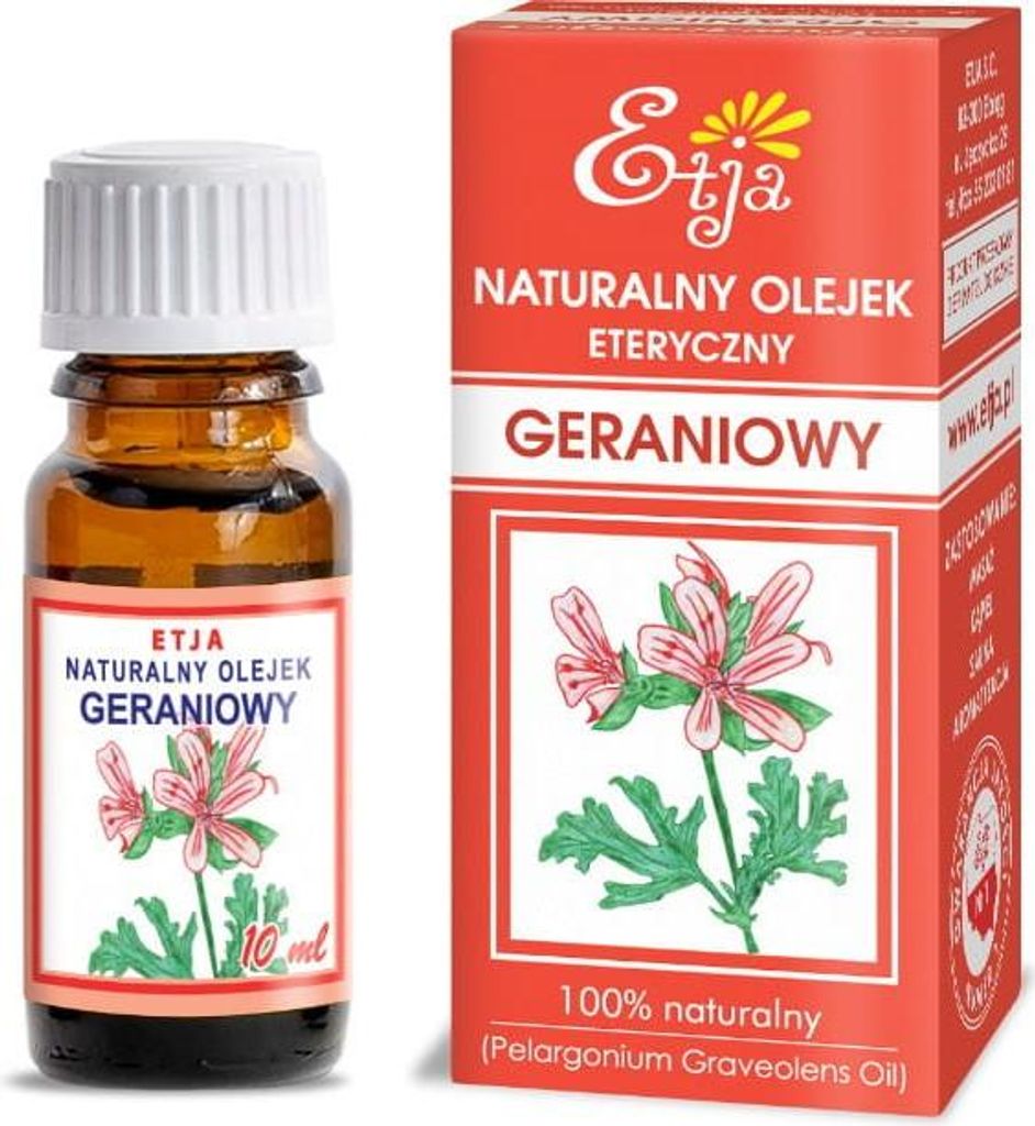 OLEJEK ETERYCZNY GERANIUM 10 ml - ETJA
