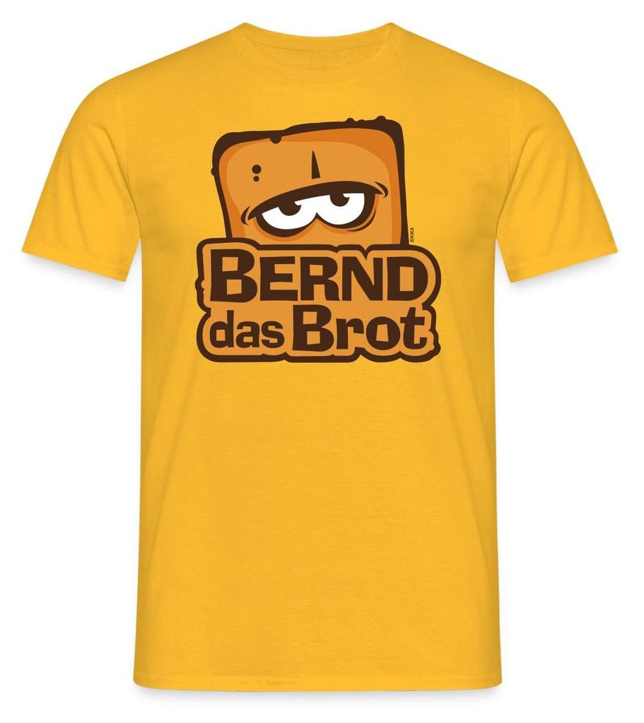 Spreadshirt Bernd Das Brot Logo Männer T-Shirt, XXL, Gelb