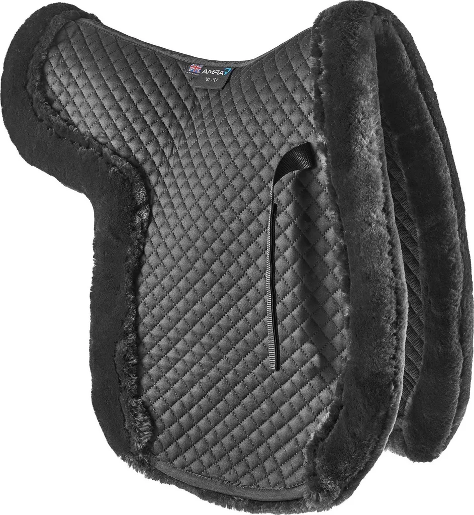 ARMA Tapis de selle Hunter SupaFleece ER1817 Noir pour Cheval 17-18"