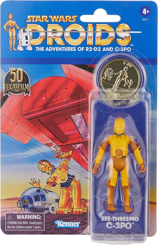 Hasbro F5311 Star Wars Droids Vintage Collection Actionfigur 2021 See-Threepio (C-3PO) 10 cm