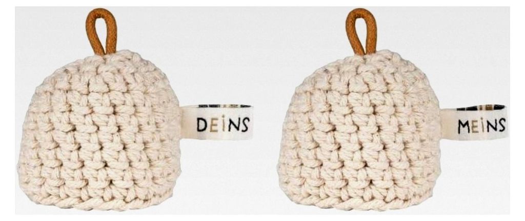 Eierwärmer Set 2 Stück Meins/Deins