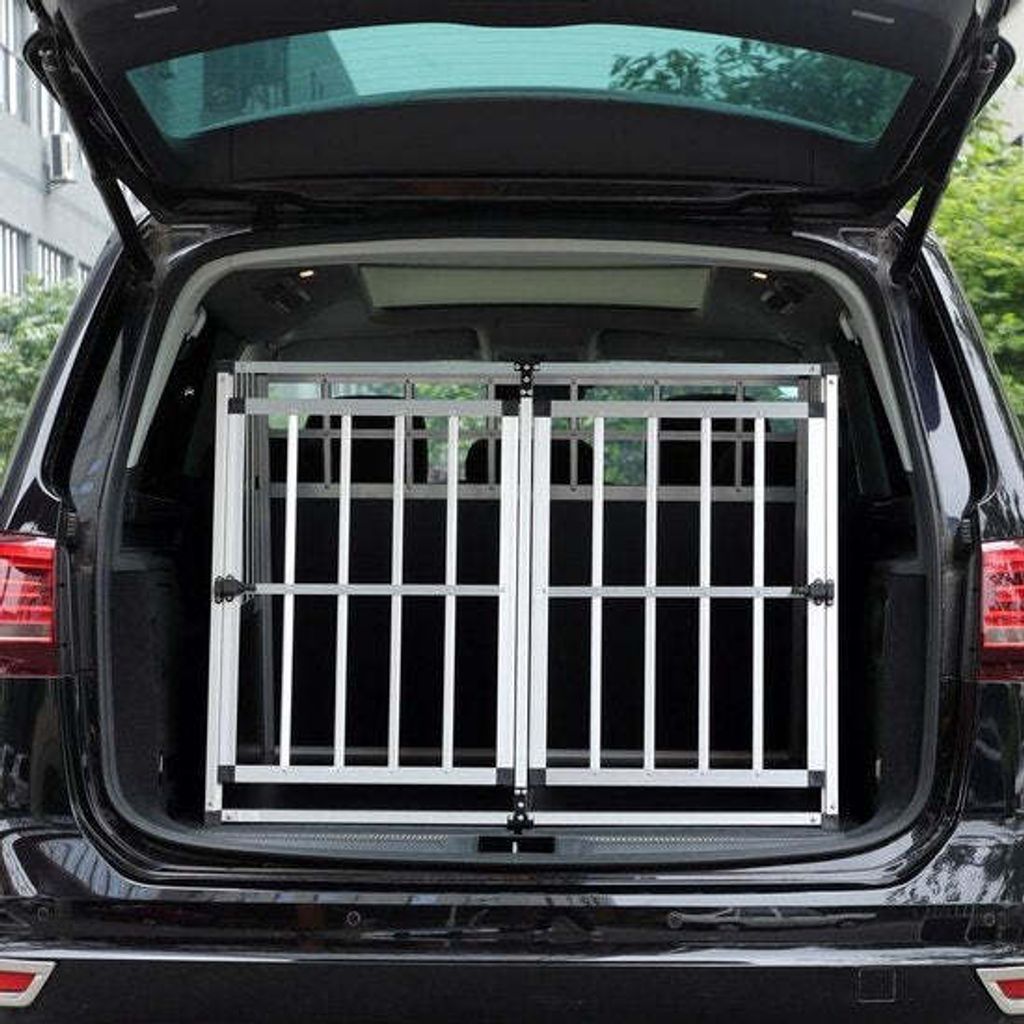 CADOCA® Hundetransportbox Aluminium Hundebox Kofferraum Produktbild 13