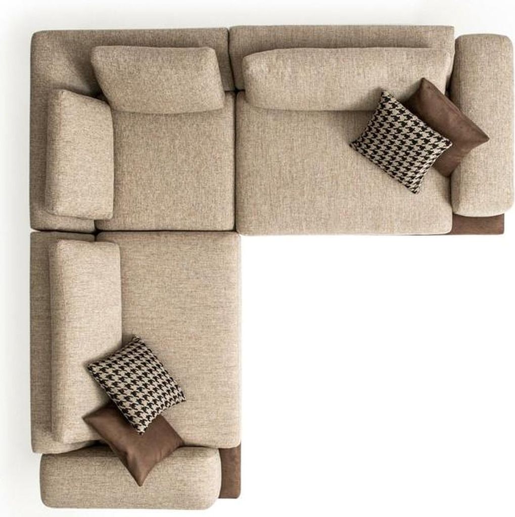 Modernes Ecksofa L-Form Wohnzimmermöbel Eckcouch Sofas Textil Möbel Neu