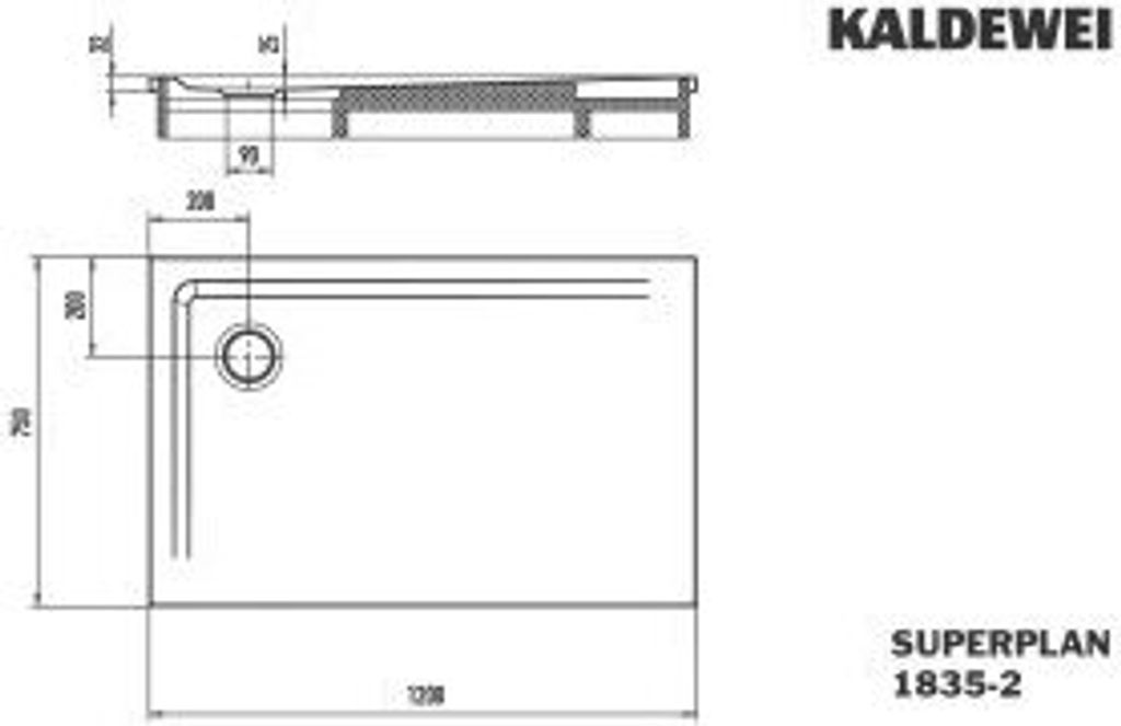 Kaldewei 383548042711 DW SUPERPLAN mit Wannenträger