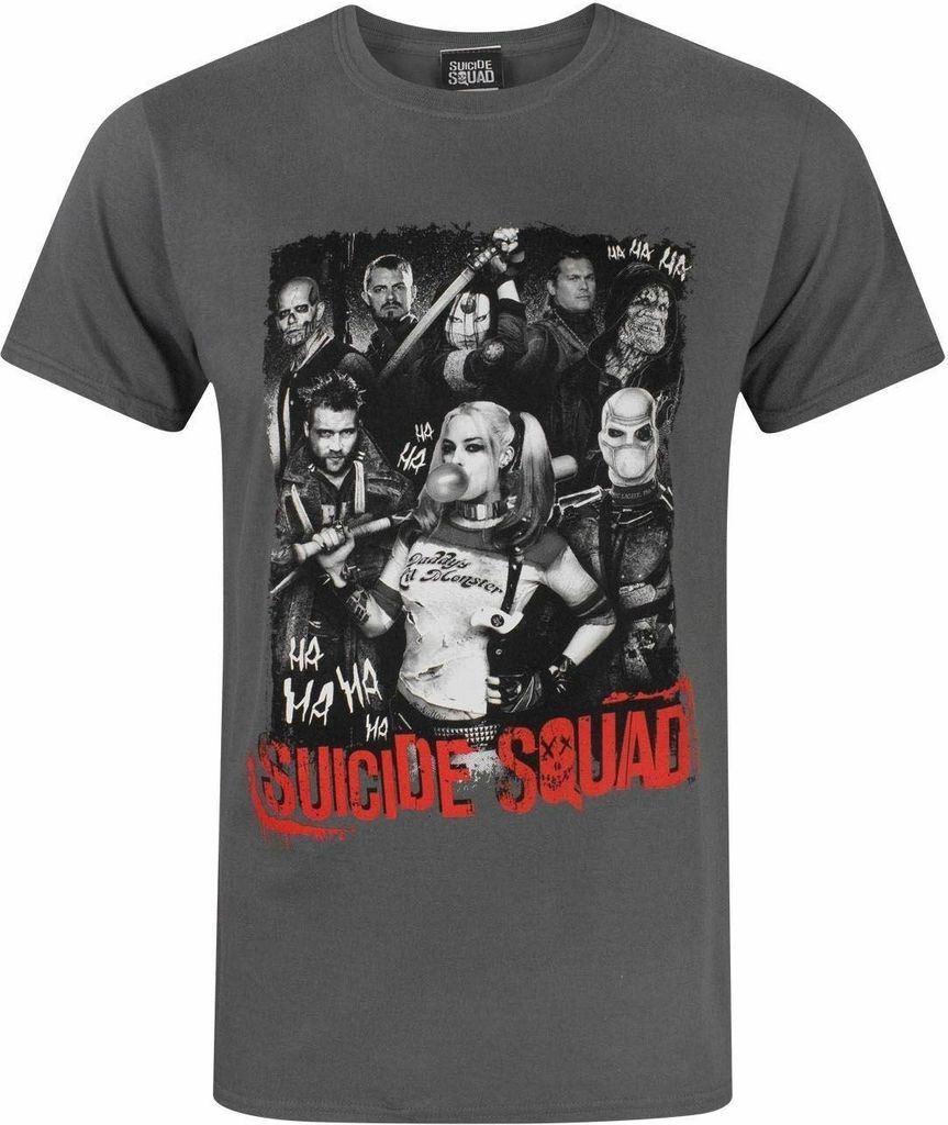 Suicide Squad - T-Shirt für Herren NS7309 (S) (Holzkohle)