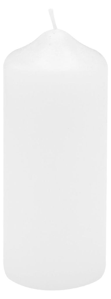 Spitzkopf Stumpen Kerzen Weiß 12 x Ø 5 cm, 12 Stück Produktbild 