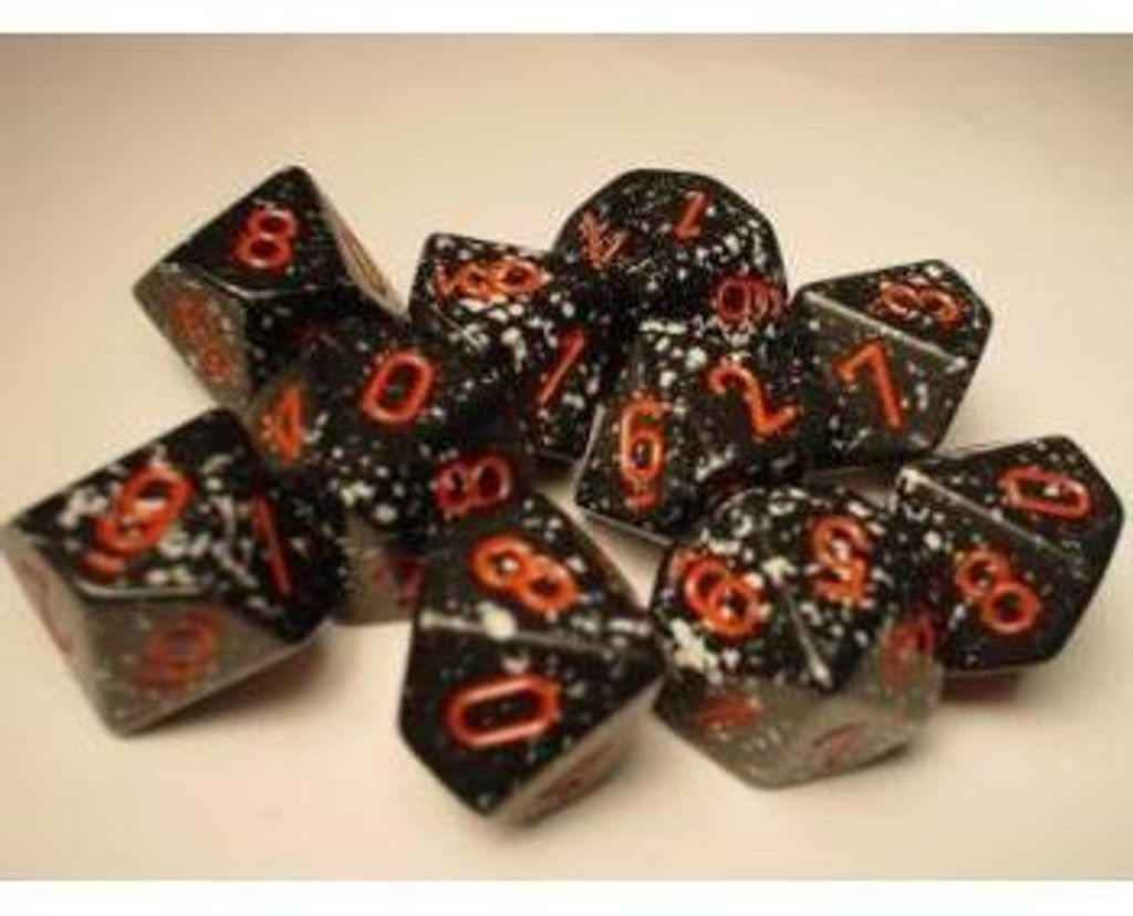 Chessex Speckled Polyhedral Ten d10 Set - Space