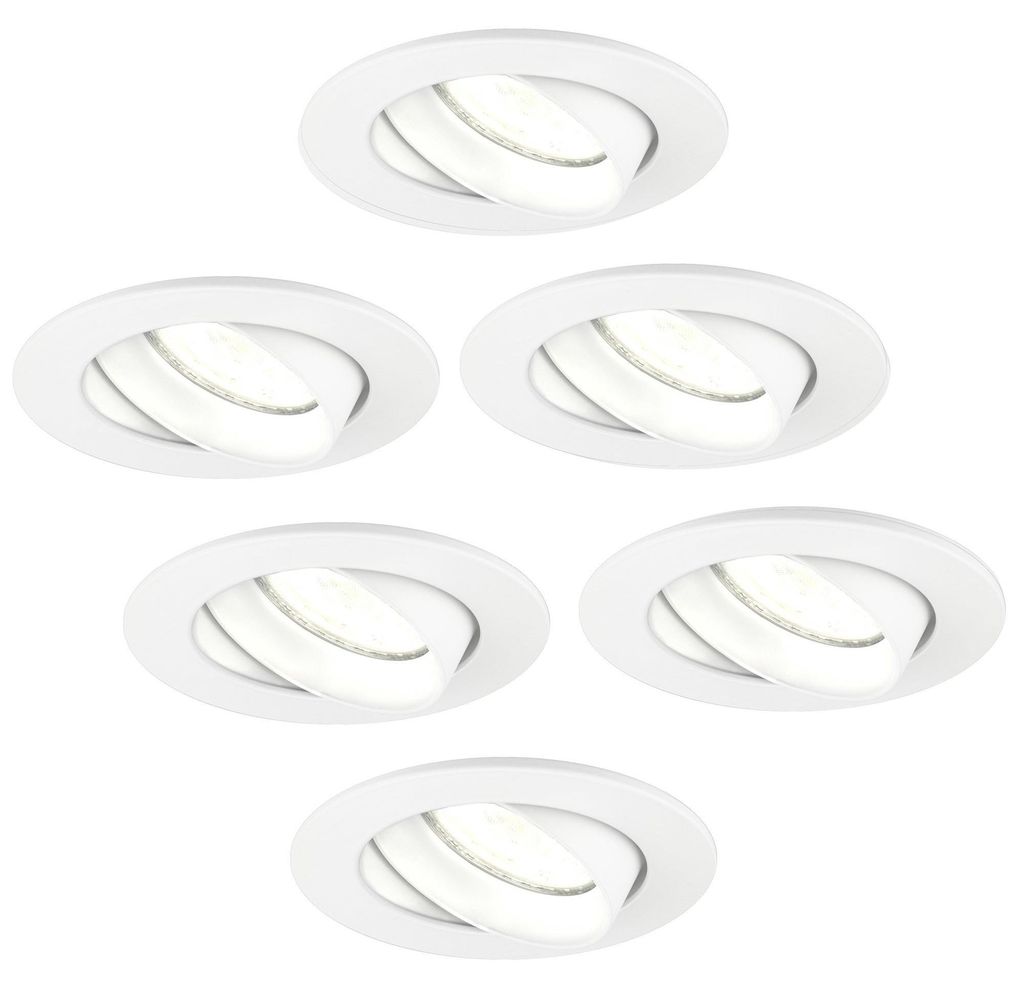 Ledvion lot de 6 spot encastre LED rond blanc 3W dimmable Image du produit 