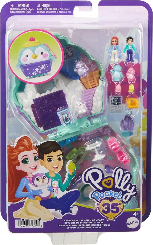 Polly Pocket HRD34, Zvíře, 4 rok/roky, Vícebarevný, Plast Obrázek produktu 