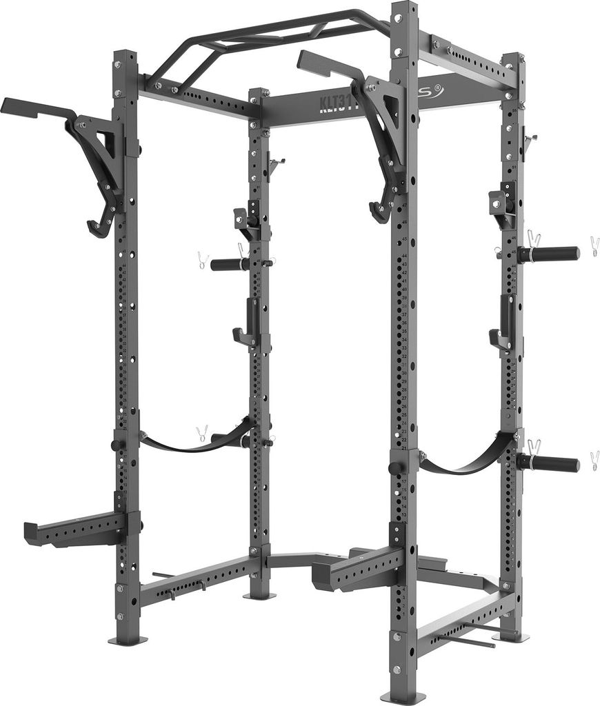 HMS KLT3110 | Kommerzielle Trainings-Kraftstation / Power Cage mit Monolift, Pull-Up-Bar & Safety System