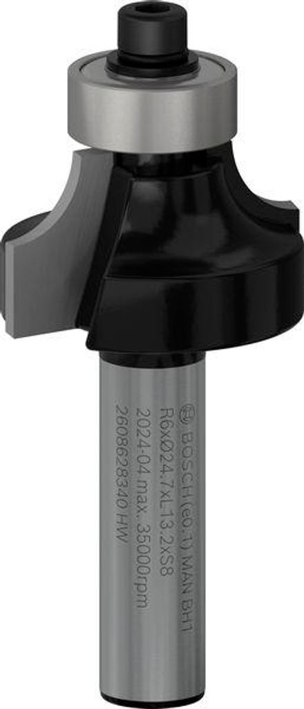 PRO Abrundfräser, R 6, Schaft 8 mm Produktbild 