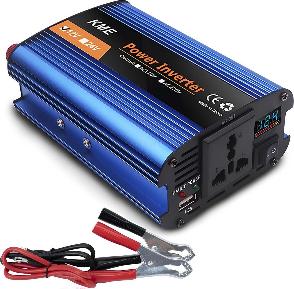 Spannungswandler KME 500, Kfz-Wechselrichter für 500W (12V-220V)