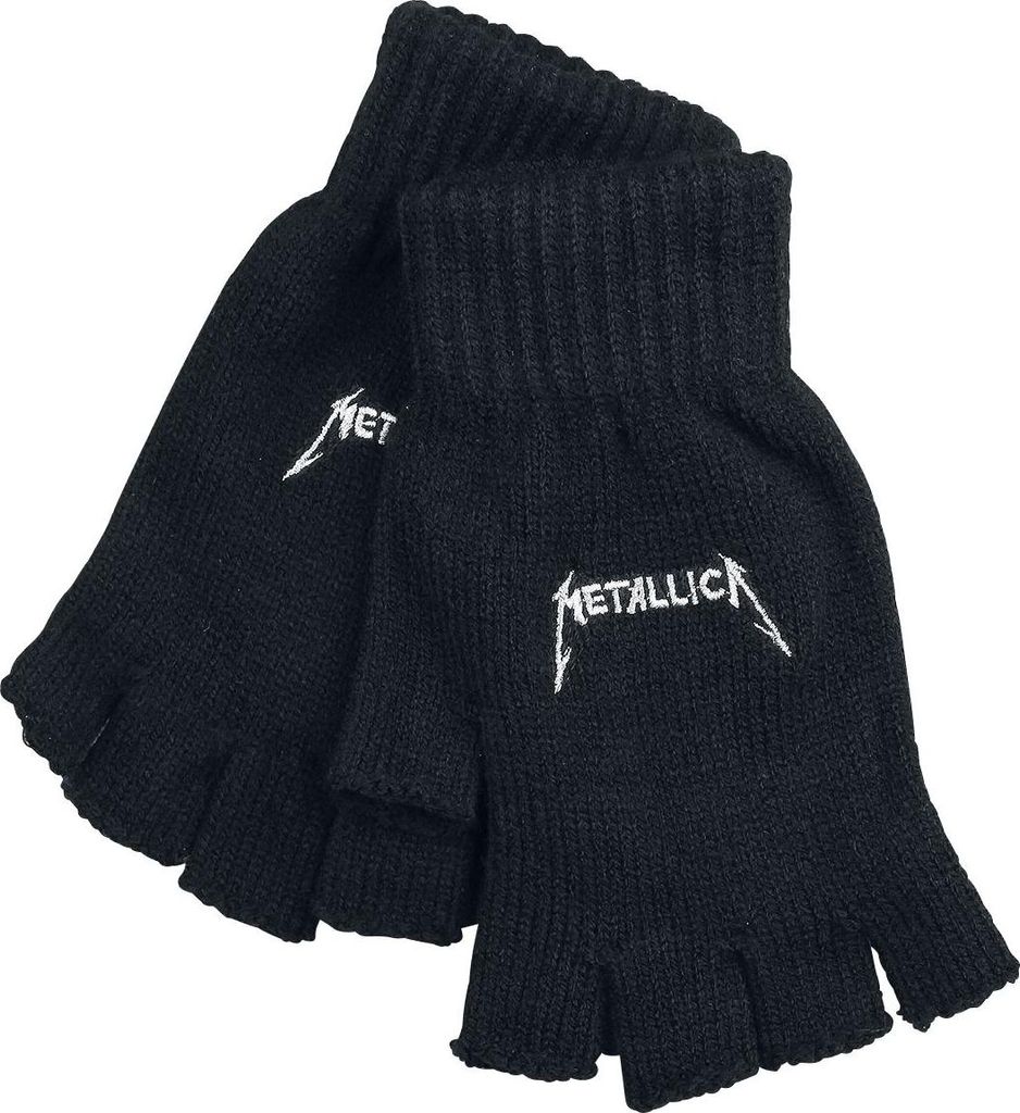 Metallica Kurzfingerhandschuhe Uni Logo schwarz Standard Produktbild 