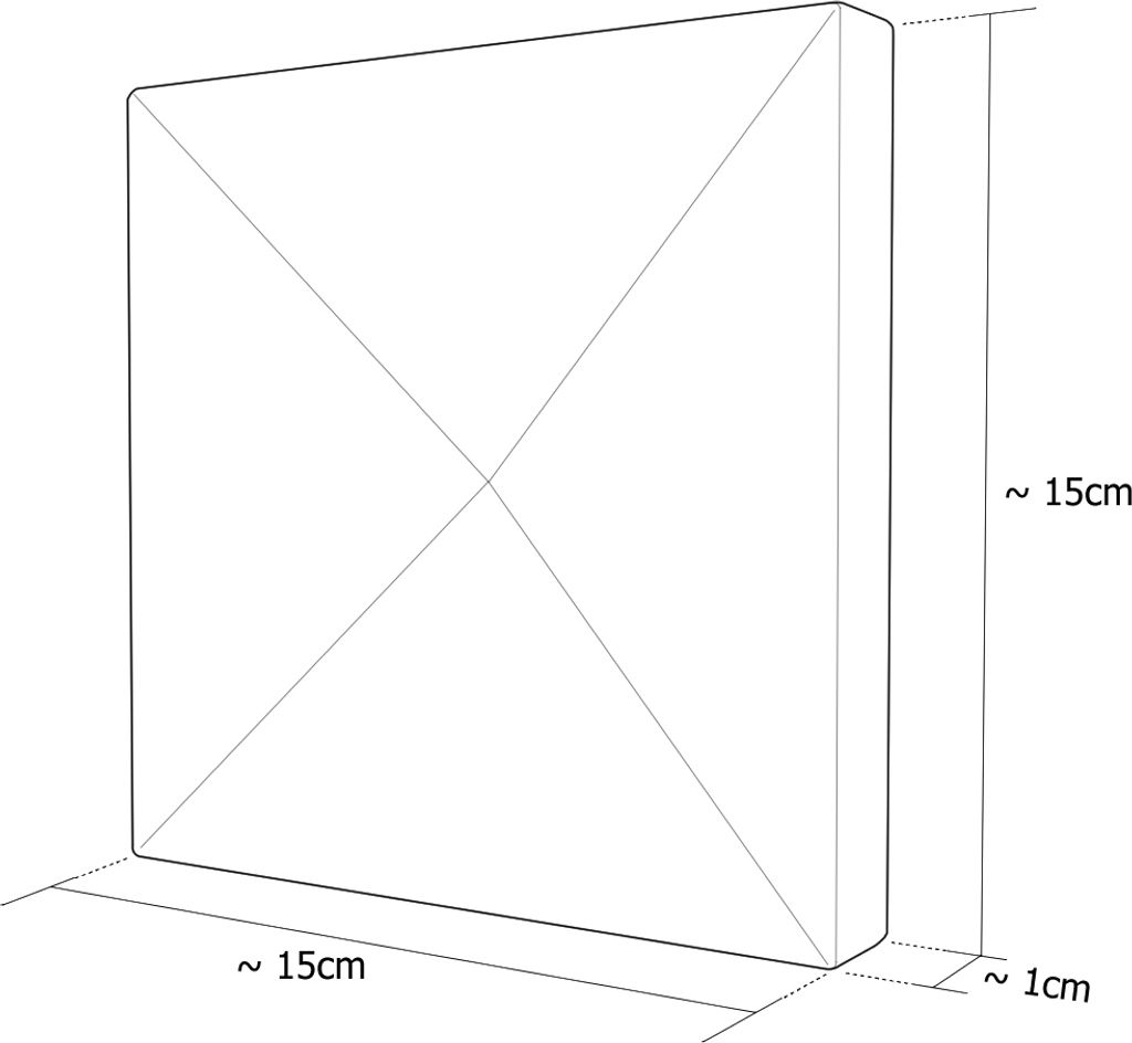 3D Wandbild Metall 3D Wanddeko Wohnzimmer Dekoration 90 x 75cm 3D Wandpaneele, Farbe:Schwarz 24er Set