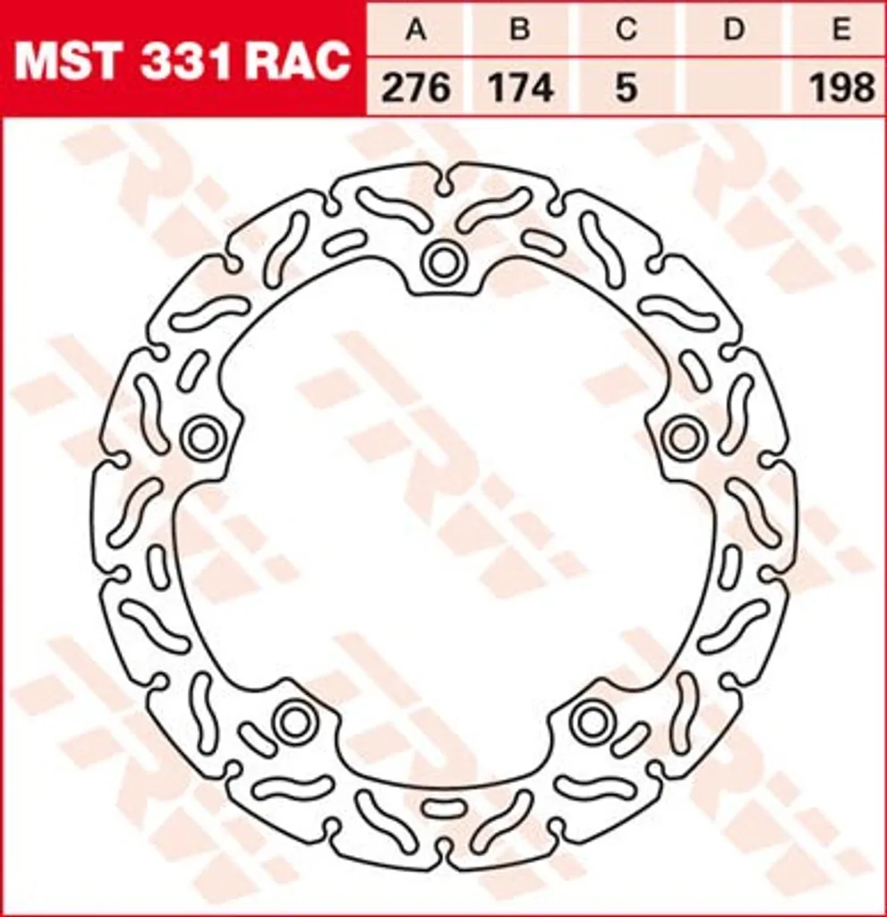 Disque de frein TRW MST331RAC fini les vibrations sur BMW R850RT