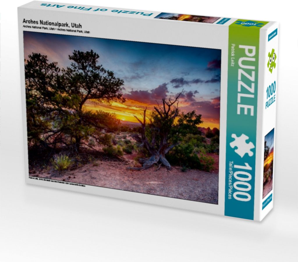 Calvendo Arches Nationalpark, Utah 1000 Teile Puzzle quer 640x480mm, Leitz Patrick; 7424259