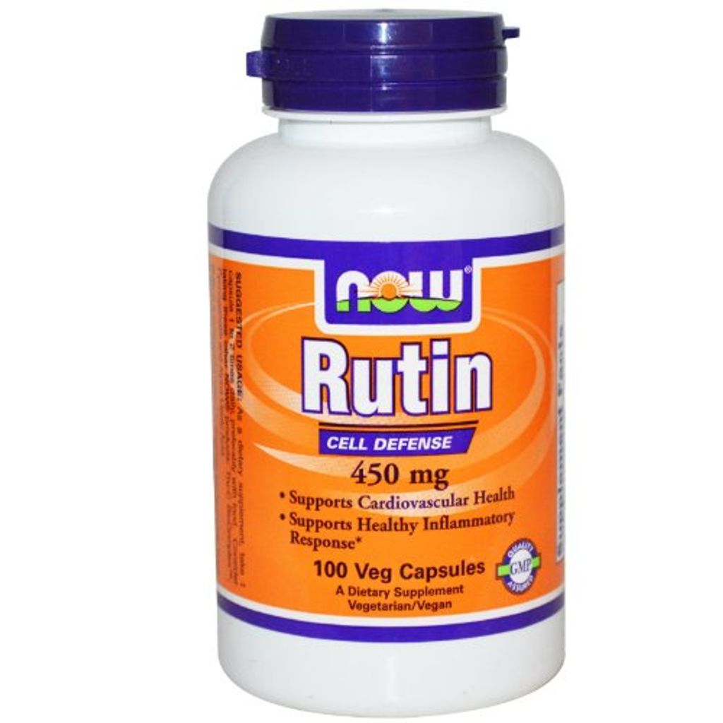 Now Foods | Rutin | 450 mg | 100 vegane Kapseln | Produktbild 