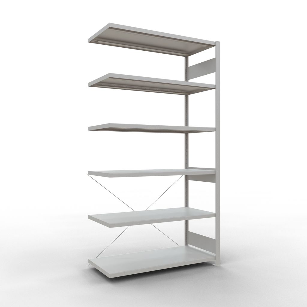 Stecksystem Anbauregal - 2500x1300x600 mm, Typ 250 kg