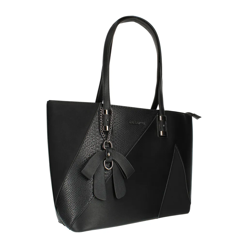 Borsa Donna Gallantry Tote Nero Serpente | Dal Giorno alla Sera - 2
