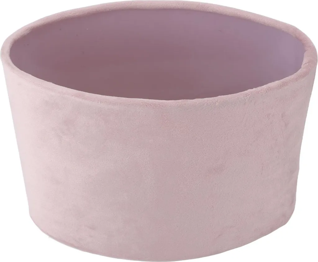 Abat-jour ovale en tissu violet compatible E27 E14 - Finition textile - 5