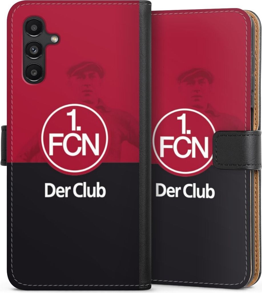 DeinDesign Klapphülle für Samsung Galaxy A13 5G Handytasche Lederhülle Tasche 1. FC Nürnberg Der Club Offizielles Lizenzprodukt