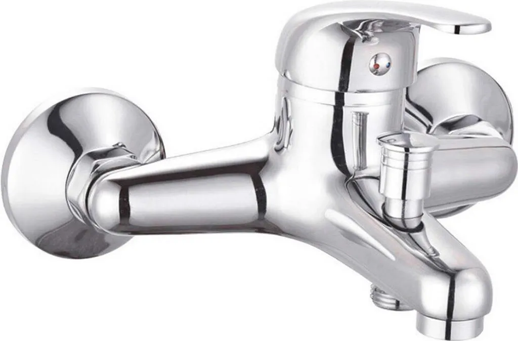 Mitigeur de baignoire EDM 01162 en métal argenté - Finition One Size HT