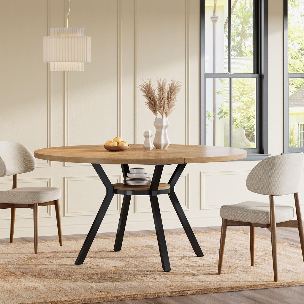 Tribesigns Eettafel, 120 cm, eettafel voor 4 personen, Productafbeelding 