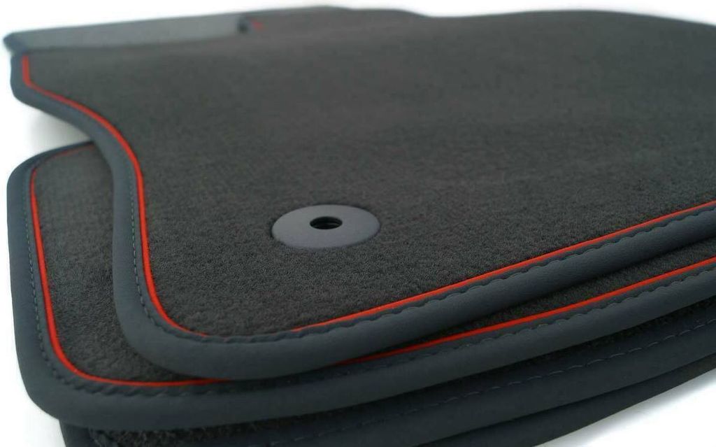 NEU Fußmatten passend für VW Arteon Premium Velours 850gm2 Autoteppich Matte Rot