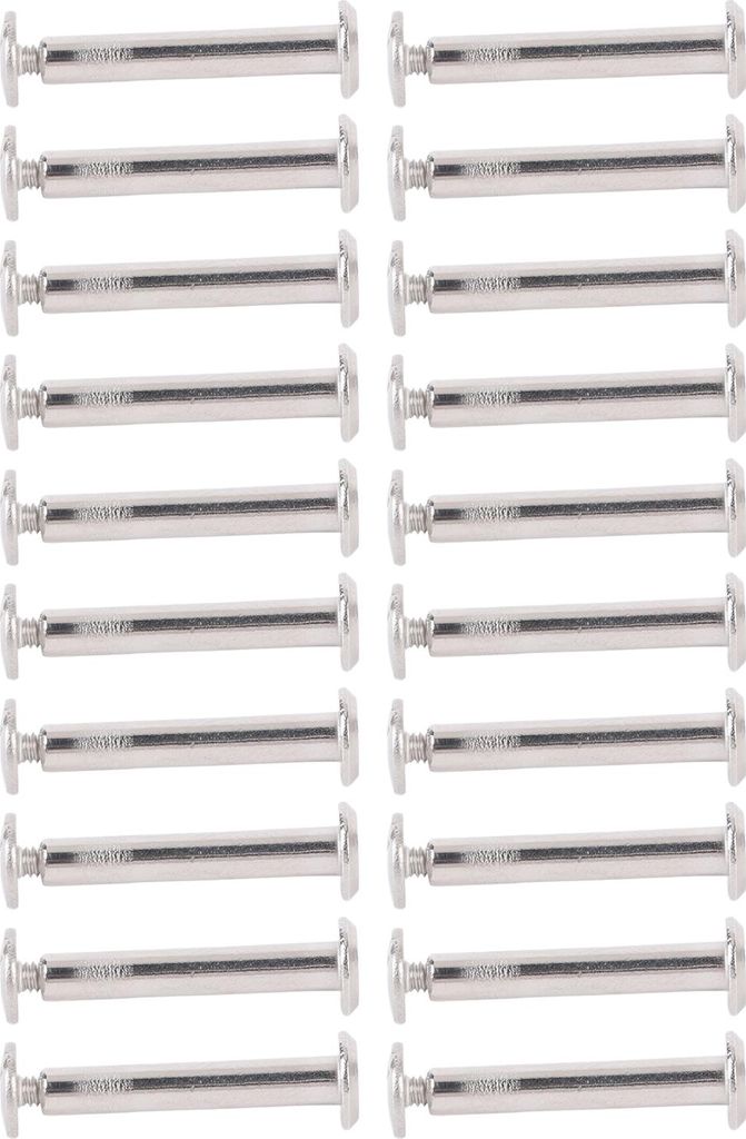 100 Paar M2 Edelstahlnieten Schrauben Flache runde Sechskantmuttern Zaunklammern Reparaturteile 3 x 18 x 6 mm / 0,12 x 0,71 x 0,24 Zoll