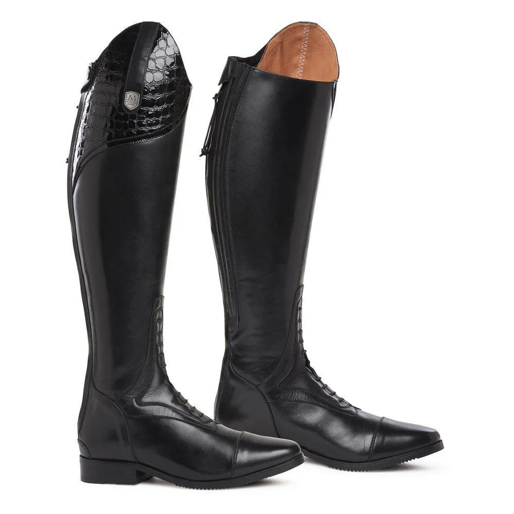 Mountain Horse Sovereign Lux Noir : Bottes d'équitation en cuir premium
