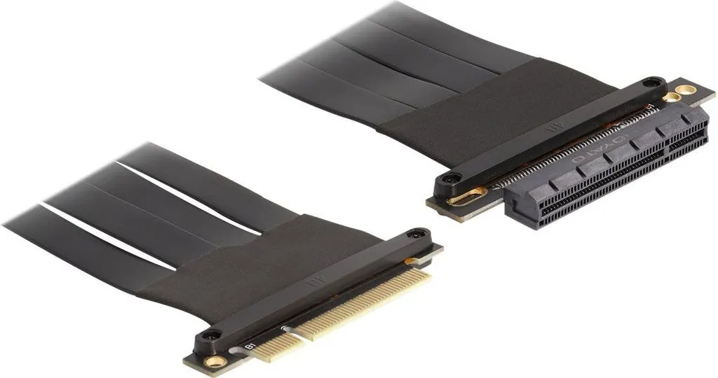 Riser Karte PCI x8 Mâle vers Femelle Delock avec Câble de 60cm