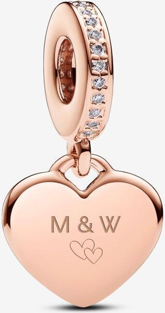 PANDORA MOMENTS Charm Herz Zirkonia Gravierbar 788761C01 Produktbild 