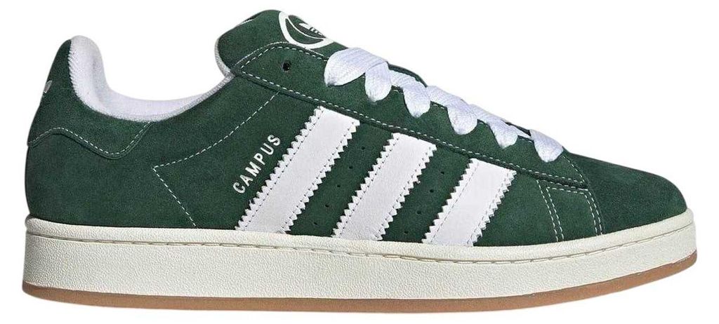 Adidas - "Campus 00s" Sneaker für Herren/Damen Unisex, Leder, Flach GT21349 (43 EU) (Dunkelgrün/Weiß)