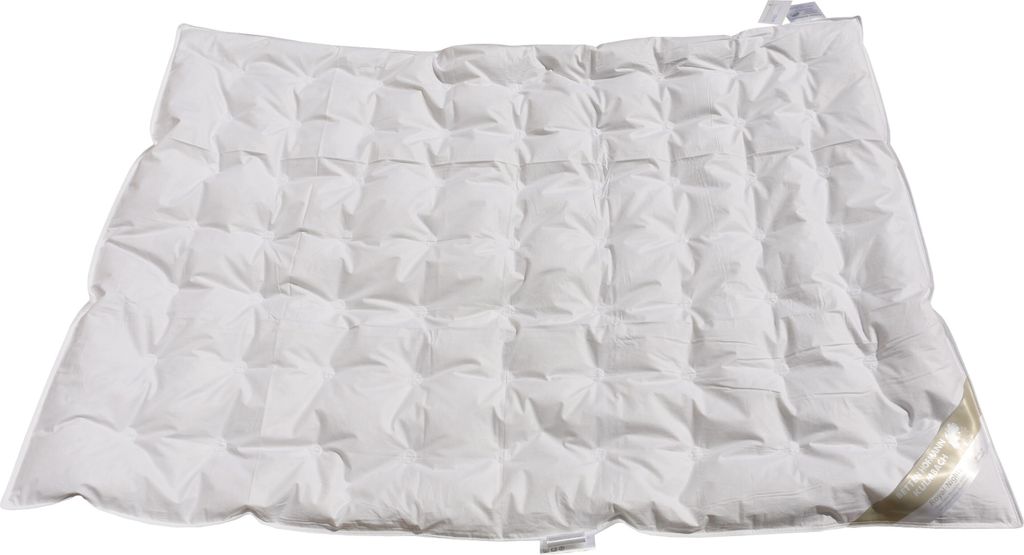 Betten Hofmann Luxus Kinder Sommer Daunendecke Punktstepp 100x135 cm 100% Daunen