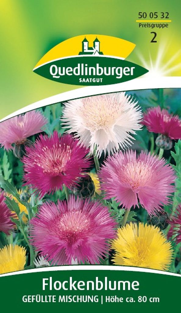Quedlinburger Saatgut - Flockenblume Gefüllte Mischung - Produktbild 