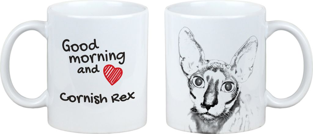 Cornisch Rex - Tasse mit Katze, personalisierte Tasse mit Druck, klassisches Geschenk für jede Marke Art-Dog