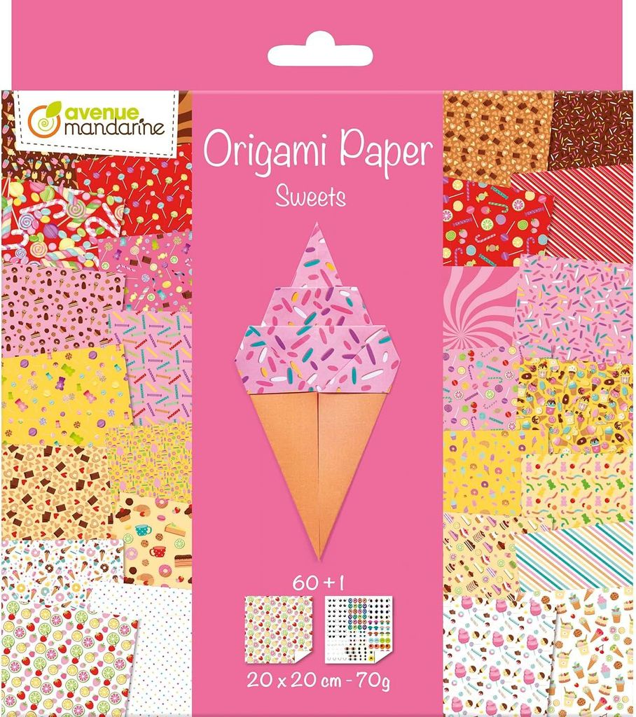 Origami Paper Sweets 60Bl 20x20cm