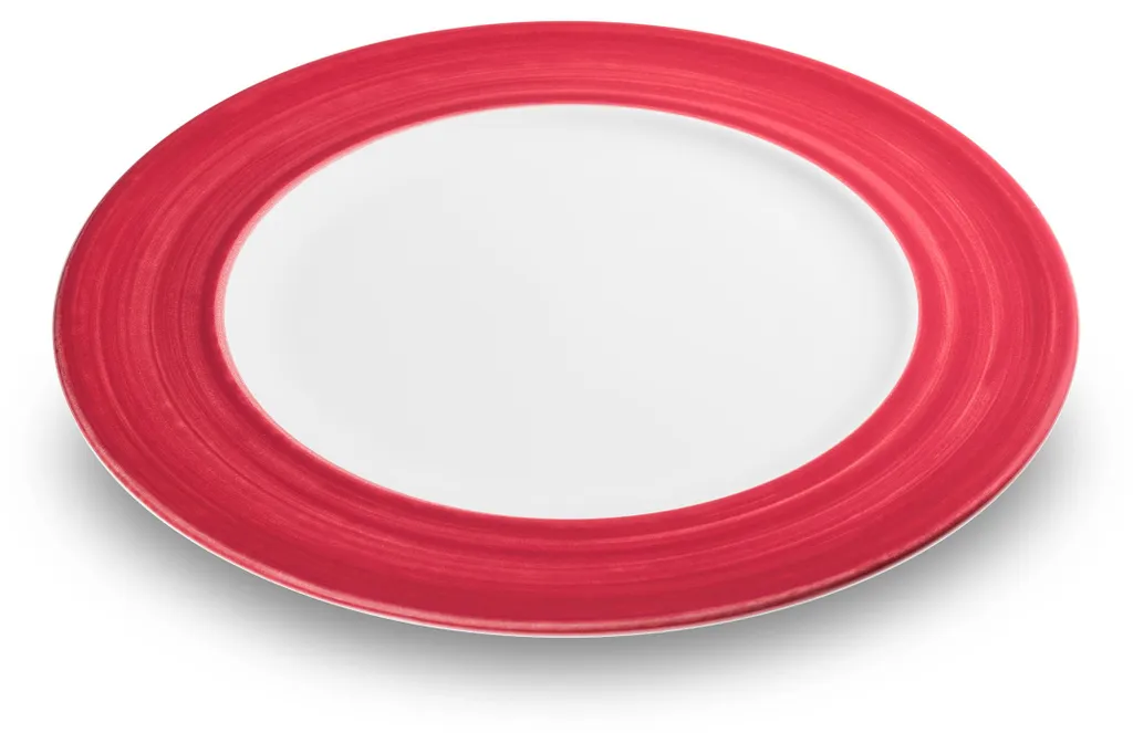 Assiette Gourmet Gmundner Keramik rouge bordeaux en céramique 22 cm